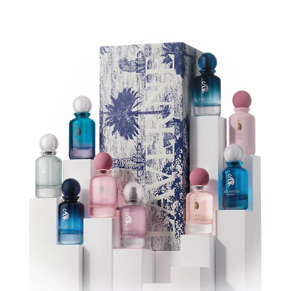 مجموعة عطور جريت جاردن من لافيرن للنساء 9×25 مل - أو دو بارفان